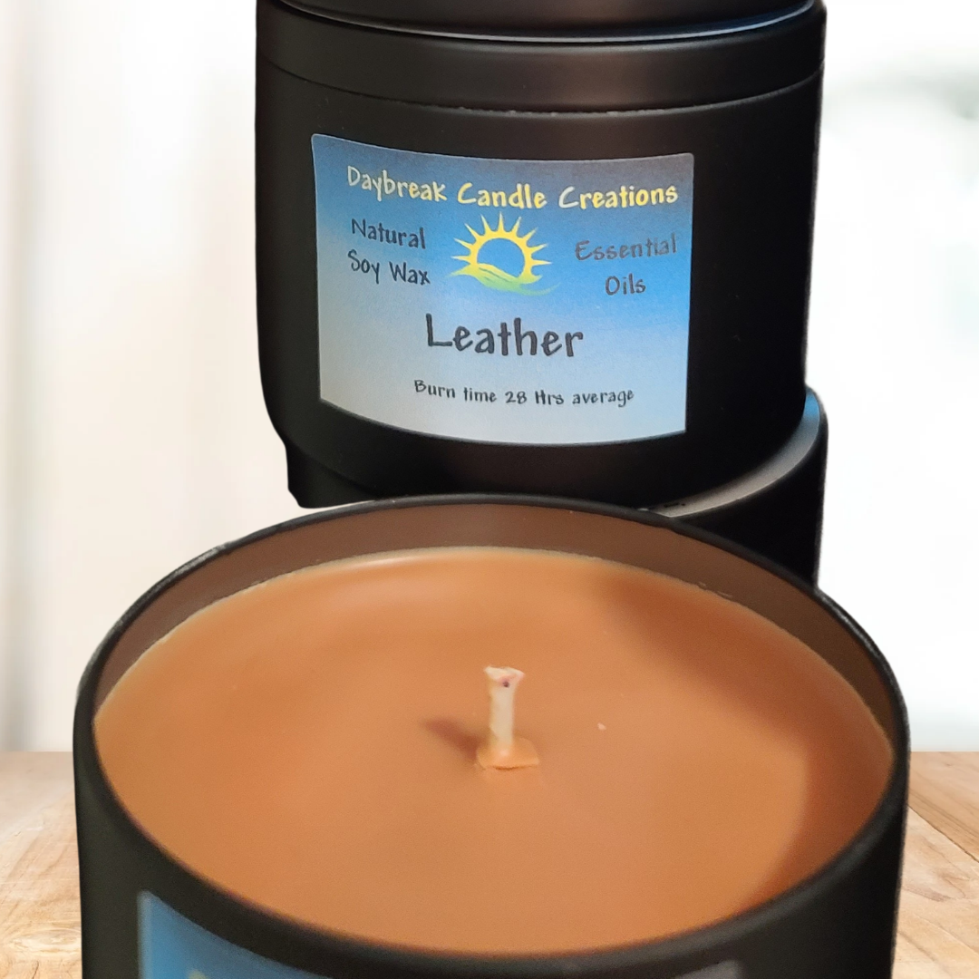 Leather Scented Candle